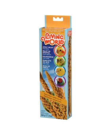 Living World 82476 Spray Millet for Birds 200gm 7-Ounce 200 g (Pack of 1)