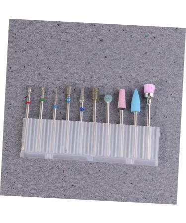 nail nail art kit polisher tool Tungsten steel drill set alloy grinding head manicure kit nail drill manicure set dedicated nails drill bits clean nail grinding head drill - Buy Online on GoSupps.com