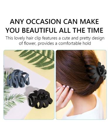 3 Pcs Large Octopus Hair Claw Clamp Set for Thick Long Hair - Non Slip Grip Spider Claw Hair Clip in Black, Navy Blue, Pink - Buy Online on GoSupps.com