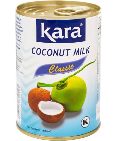 Kara Classic Coconut Milk in Tin 400ml (Pack of 4) - Rich & Creamy - Vegan-Friendly - Dairy-Free - Buy Online on GoSupps.com