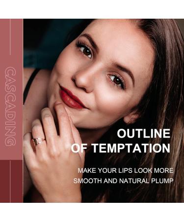 DAGEDA 2-in-1 Lip Liner & Lipstick Matte Velvet Lip Pencil for Women Waterproof & Long-lasting Double-ended Design Perfect Makeup Gift in (L) Color - Buy Online on GoSupps.com