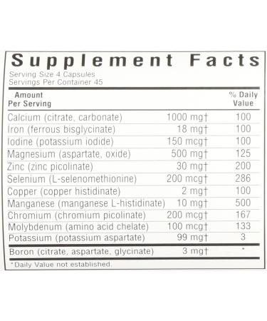 Buy Bluebonnet Nutrition Multiminerals Plus Boron 180 Vcaps - Advanced Mineral Support - Buy Online on GoSupps.com