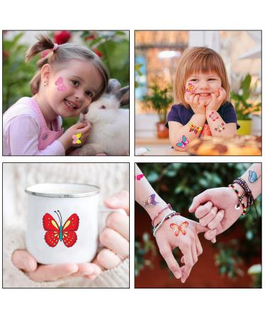 80pc Colorful Butterfly Temporary Tattoos for Kids - Party Favors & Accessories - Buy Online on GoSupps.com