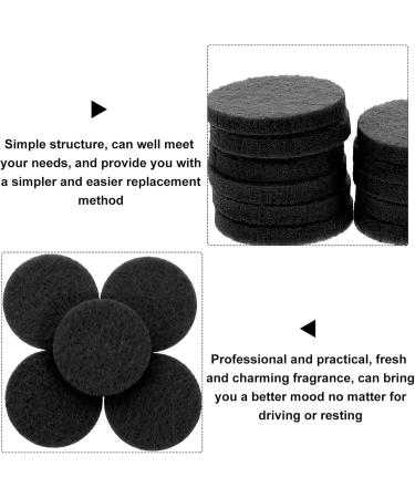 COHEALI 100pcs Black Aroma Refill Diffuser Pads - Essential Oil Cotton Replacement for Aromatherapy - Buy Online on GoSupps.com