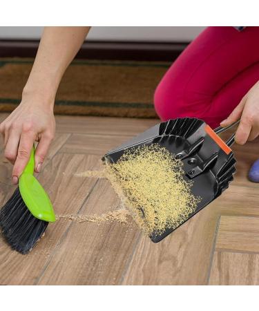 Lizusidtsy 2Pack 12 Inch Black Metal Dustpan Dust Pan Dustpan for Indoor Outdoor Fireplace Industrial Commercial Use - Buy Online on GoSupps.com
