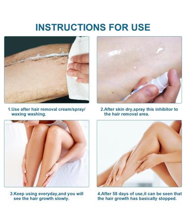 Hair Growth Inhibitor Spray - Permanent Hair Removal for Underarms Arms Legs & Bikini - 20ML for Men & Women - Shop Internationally - Buy Online on GoSupps.com