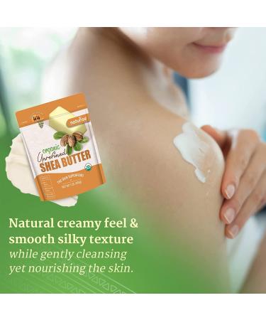Naturise Raw Organic African Shea Butter - 1 lb Skin and Hair Moisturizer - Buy Online on GoSupps.com