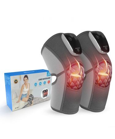 COMFIER Cordless Knee Massager with Heat Vibration Knee Brace Wrap for Arthritis 3-in-1 Heating Pad for Knee Shoulder Elbow Knee Warmer Gifts for Father Dad Men FSA or HSA Eligible