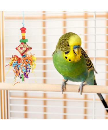 AKlamater 3 Pack Bird Budgies Shredding Toys Bird Parrots Chewing Toys Parrot Cage Foraging Shredder Toys Bird Cage Accessories for Small Parakeets Cockatiels Budgies Love Birds Finches - Buy Online on GoSupps.com