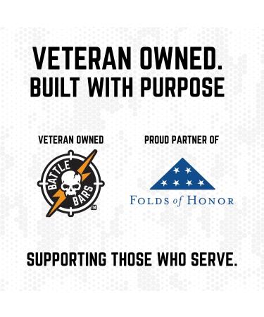 Battle Bars Crispy Protein Bar 17g Protein per Snack Bar - Gluten Free No Artificial Flavors or Colors - Veteran Founded - Peanut Butter (60g) 12 Count Peanut Butter 1 Count (Pack of 12) - Buy Online on GoSupps.com