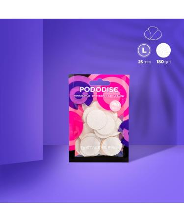 STALEKS White Refill Pads for Pedicure Disc PODODISC STALEKS PRO L - 50 pc 180 Grit | International Shipping Available - Buy Online on GoSupps.com