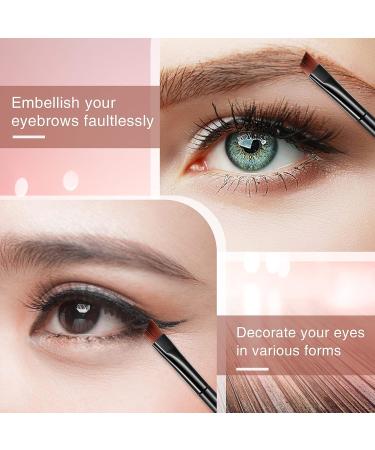 Meekoo 150 Pcs Disposable Angled Eyebrow Brushes - Makeup Brush Set for Eyeliner, Eyebrow Tint, and Concealer - Soft Cosmetic Blending Slanted Brush for Women - Buy Online on GoSupps.com