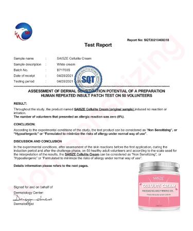 Saisze Cellulite Cream with Massager - Firming Gel for Tightening and Moisturizing Skin, Sweat Enhancer Hot Cream for Legs, Arms, and Body - Buy Online on GoSupps.com
