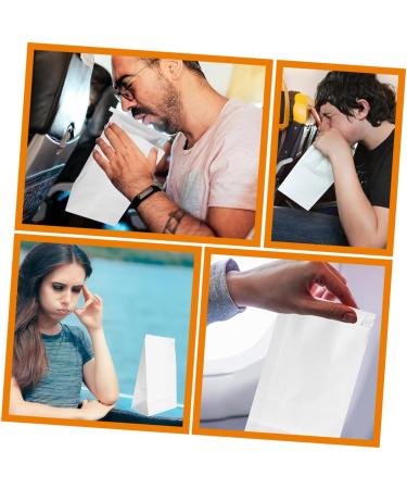50Pcs Disposable Vomit Bags - Portable and Waterproof Emesis Bags for Carsickness, Travel, and Sports - Buy Online on GoSupps.com