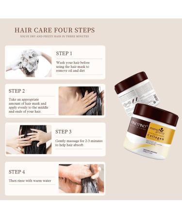 Collagen Hair Mask 500ml Hair Masks for Dry Damaged Hair Deep Conditioning Hair Treatment Natural Argan Oil Collagen Hair Mask Deep Conditioning Hair Mask - Buy Online on GoSupps.com