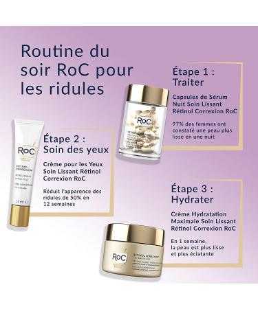 RoC - Retinol Correxion Smoothing Treatment Maximum Hydration - Intensive Anti-Wrinkle Treatment - Anti-Aging - Hyaluronic Acid - 50 ml - Buy Online on GoSupps.com