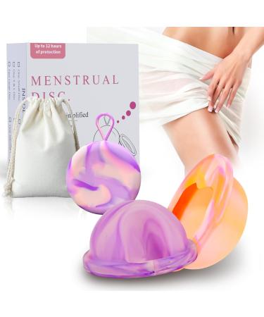 Menstrual disc menstrual disc with 2 periods of the size M+L and storage pockets menstrual cup made of 100% medical silicone for active women sport swimming and intimacy - Buy Online on GoSupps.com