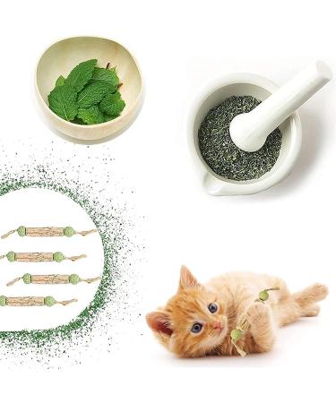 Organic Catnip Sticks Set - 3 Pieces for Dental Care & Chewing Toys | Cat Dental Health Products - Buy Online on GoSupps.com