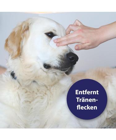 Canosept Eye Care Finger Pads for Dogs - Tear Stain Remover & Eye Cleaner with Aloe Vera - 300 Gentle Care Pads - Buy Online on GoSupps.com