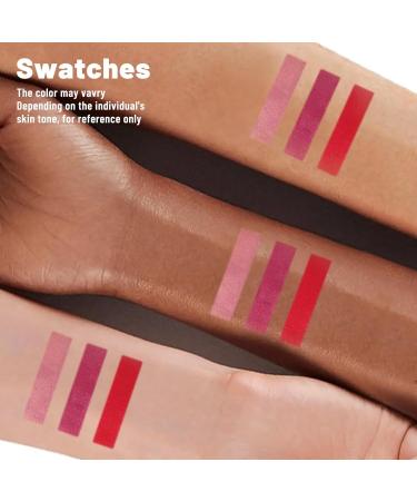 UCANBE 3 Pcs Liquid Lip Stain Tint - Nude Matte Red Lip Liner Marker | Long-lasting Waterproof Smudge-Proof Makeup - Buy Online on GoSupps.com