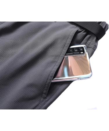 MOERDENG Men's Quick-Dry Stretch Hiking Cargo Work Pants - Dark Grey02 Large - Buy Online on GoSupps.com