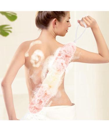 FRCOLOR 3pcs Bath Shower Loofahs - Long Exfoliating Sponges Body Scrubber for Women & Men | Ideal for Relaxing Spa Experience - Buy Online on GoSupps.com