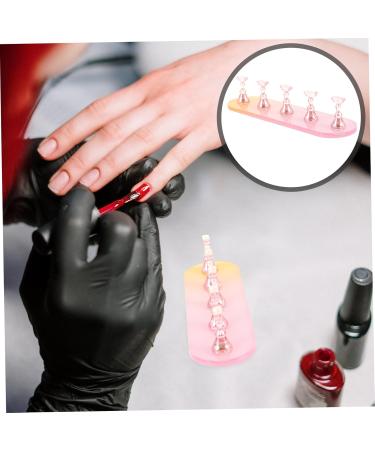 FRCOLOR 5 Sets Nail Practice Holder Manicure Nail Stands Decorative Nail Stands Nail Holder for Painting Nails Practice Nail Display Training Nail Stands Nail Oval Aurora - Buy Online on GoSupps.com