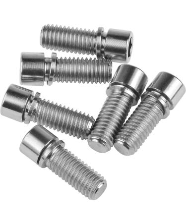 Wanyifa M8 x 20mm Titanium Ti Bolt with Washer for BMX Bicycle Stem - Pack of 6 | Lightweight and Durable Titanium Bolts - Buy Online on GoSupps.com