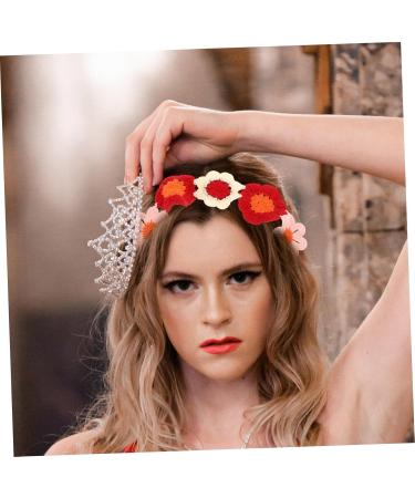 Holibanna Flower Headband Crochet Bandana for Women Crochet Bandana Headband Headscarf for Girl Bandana Headbands Women Hair Accessories Head Bandana for Women Hair Bandana Crochet Headbands - Buy Online on GoSupps.com