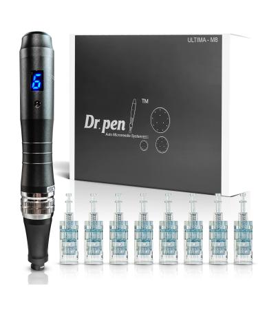 Dr.Pen Ultima M8 Microneedling Pen Kit | DermaPen Professional Electric Wireless - Microneedle Pen Home Skin Care for Face  Body - 8 Cartridges (4pcs 16pin + 3pcs 36pin + 1 Nano)