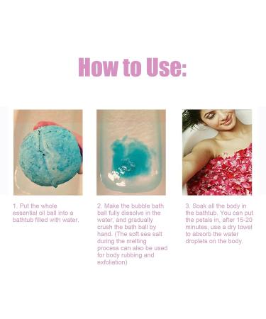 4-Piece Moisturizing Essential Oil Bathing Salt Ball Set | Refreshing Plant Extract Gift Idea for Women | Perfect Birthday Gift for Girlfriend - Buy Online on GoSupps.com