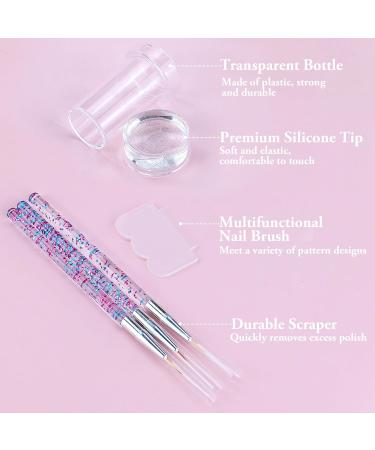 Nail Stamper Kit with Clear French Tip Stamp, 3 Nail Art Pens, and Scrapers - Nail Stamping Accessories for French Nails - Buy Online on GoSupps.com