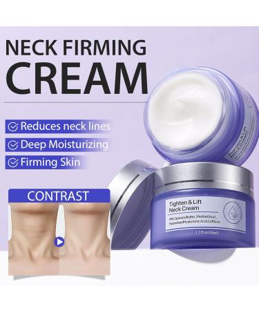 Neck Firming Cream: Anti-Wrinkle Tightening & Lifting Moisturizer for Smooth Skin - Reduce Fine Lines & Wrinkles (1.7 oz - Buy Online on GoSupps.com