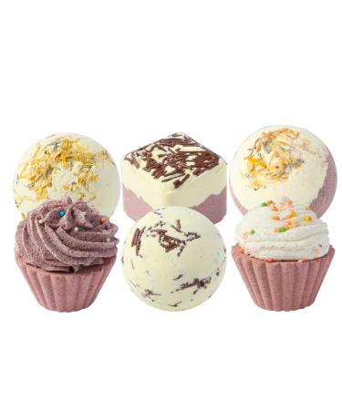 Coffret de Bombes de Bain D'aromath rapie 6 Pi ces Ensemble P tillant Bain Moussant pour Soulager le Stress et la Relaxation pour les Femmes Convient No l Mariages Anniversaires (3)