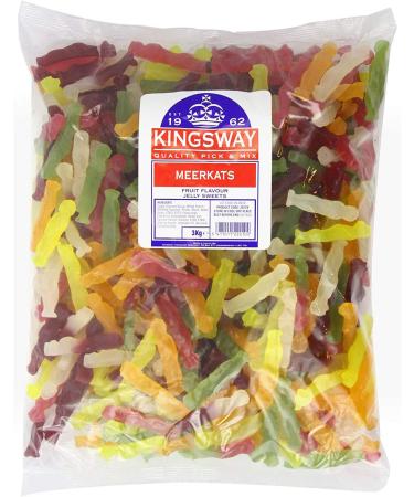 3Kg Wholesale Kingsway Meerkats Jelly Cart Classic Retro Sweets