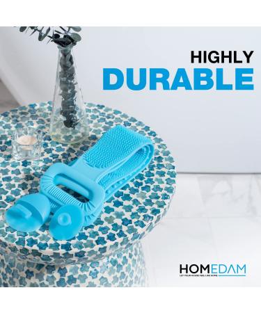 Silicone Back Scrubber Set for Shower - Exfoliating Body Brush & Washer for Men & Women - Buy Online on GoSupps.com