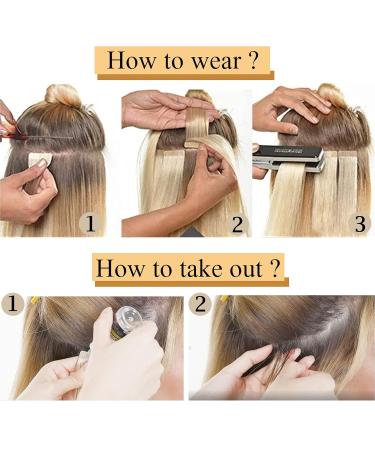 100% Remy Human Hair Tape-In Extensions - Medium Blonde #24 (40 Pieces + 10 Free Tapes) - Real Hair for Seamless Volume - Buy Online on GoSupps.com