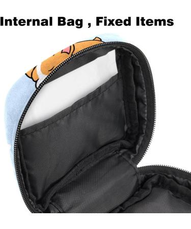 Shop Cute Corgi Women's Binding Bags - Stylish Tampon Storage with Zip Pockets | Multi04 - Buy Online on GoSupps.com