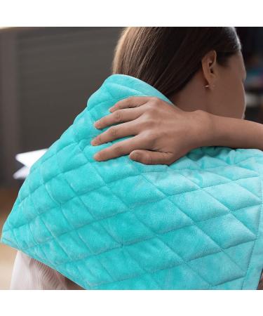 GOQOTOMO Full Weighted Electric Heating Pad 12x24 - Fast-Heating Pain Relief for Back, Waist, Abdomen, Shoulder, Neck - Auto-Shut Hot Pad with 2.2 lb Weighted Beads (Green) - Buy Online on GoSupps.com