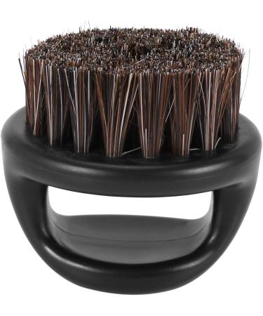 Sadkyer Portable Black Hair Brush Set for Men - Ring Design Shaving Brush & Face Cleaning Tool - Buy Online on GoSupps.com