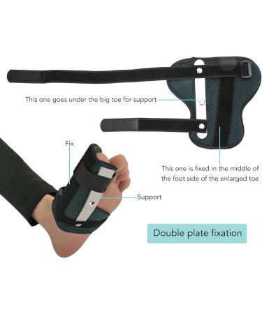 Orthopedic Toe Bunion Corrector - Left Foot Steel Plate Big Toe Correction Splint for Daily Use - Buy Online on GoSupps.com