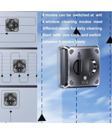 emobwdy Window Cleaner Robot 3000pa Automatic Water Spray Smart Glass Cleaning Vacuum Robotic Window Smart Cleaner-Remote Control/40ml Water Tank/4 Modes For Indoor/Outdoor Glass Tile Black - Buy Online on GoSupps.com