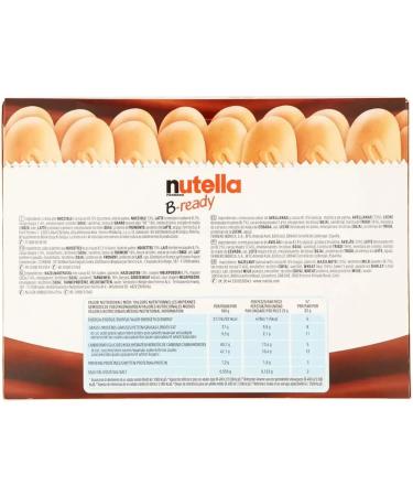 Nutella B-Ready x 15 Bars | Wafers Filles with Hazenut Cocoa | Easy Snack | On The Go to Work - Home Nutella Bars | Individually Wrapped | Easy to Go | Sold by EPL - Buy Online on GoSupps.com