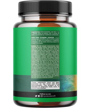 Herbal Laxative Capsules with Probiotics for Natural Colon Detox & Digestive Support - Triple Herb Cleanse Pills - Buy Online on GoSupps.com