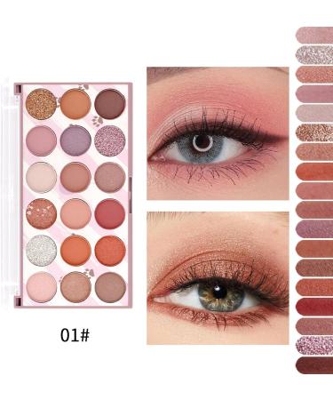 Matte Eye Shadow Palette 18 Colors Matte Eye Shadow Waterproof Durable Palette Make Up Eye Shadows Cosmetics Gift for Girls Fovolat - Buy Online on GoSupps.com