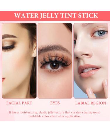 Makeup Lip Tint Milk Jelly Tint Milk Jelly Blush Stick Sheer Lip and Cheek Tint for Natural Long-Lasting Matte Moisturizing(Red+Pink) - Buy Online on GoSupps.com