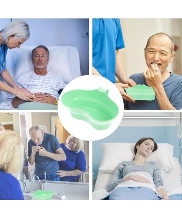 Toothbrush Cup Holder for Patients | Plastic Dental Emesis Tray | Elderly Toothbrush Mug with Handle - Ideal for Teeth Cleaning - Buy Online on GoSupps.com