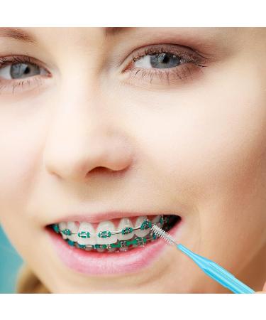 250 Piece Interdental Brush Set for Dental Hygiene - Teeth Cleaning Tool with Tooth Floss, Flossing Heads, and Dental Picks in Bright Colors - Buy Online on GoSupps.com