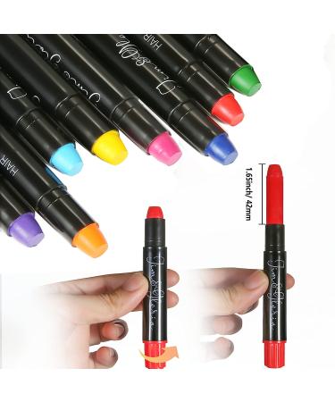Jim&Gloria Dustless Hair Chalk - Temporary Color Dye for Teenage Girls - Christmas Stocking Stuffers for Teens and Tweens - Ages 6-13 - Buy Online on GoSupps.com