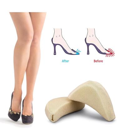 WLLHYF Adjustable Soft Shoe Filler Big Toe Plug 2 Pairs - Unisex Shoe Inserts for Relief Foot Pain in High Heels - Skin+Black - Buy Online on GoSupps.com